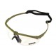 Nuprol Battle Pros Glasses w/Insert (Green) (Clear), The Battle Pro glasses from Nuprol are ballistically rated polycarbonate lens glasses, designed for maximum comfort, whilst giving you the performance you need